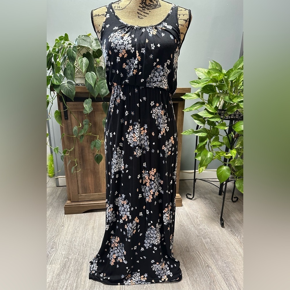 LOFT Floral Strappy Maxi Dress. Size XXSP.